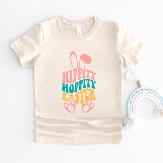 Hippity Hoppity Easter | Toddler Graphic Short Sleeve Tee