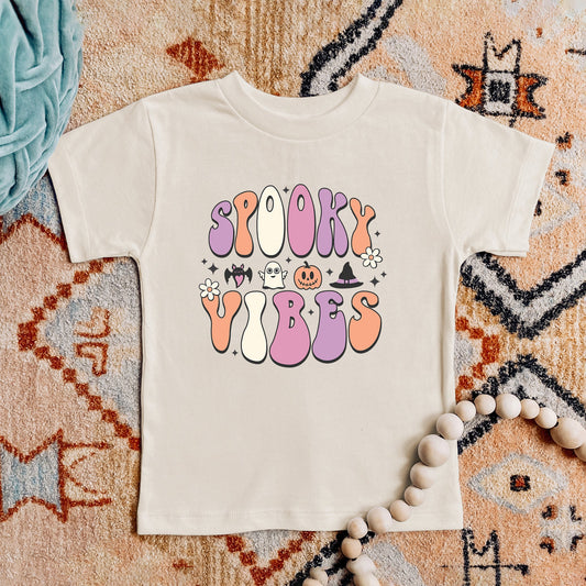 Spooky Vibes Bubble | Toddler Short Sleeve Crew Neck
