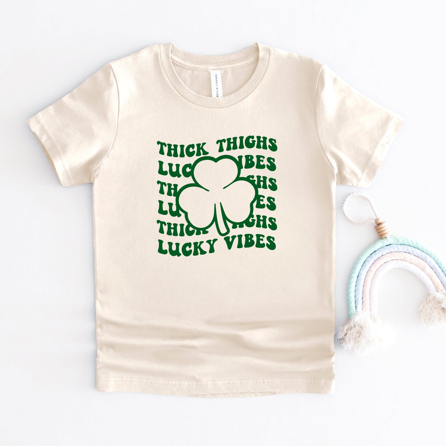 Thick Thighs Lucky Vibes | Youth Short Sleeve Crew Neck