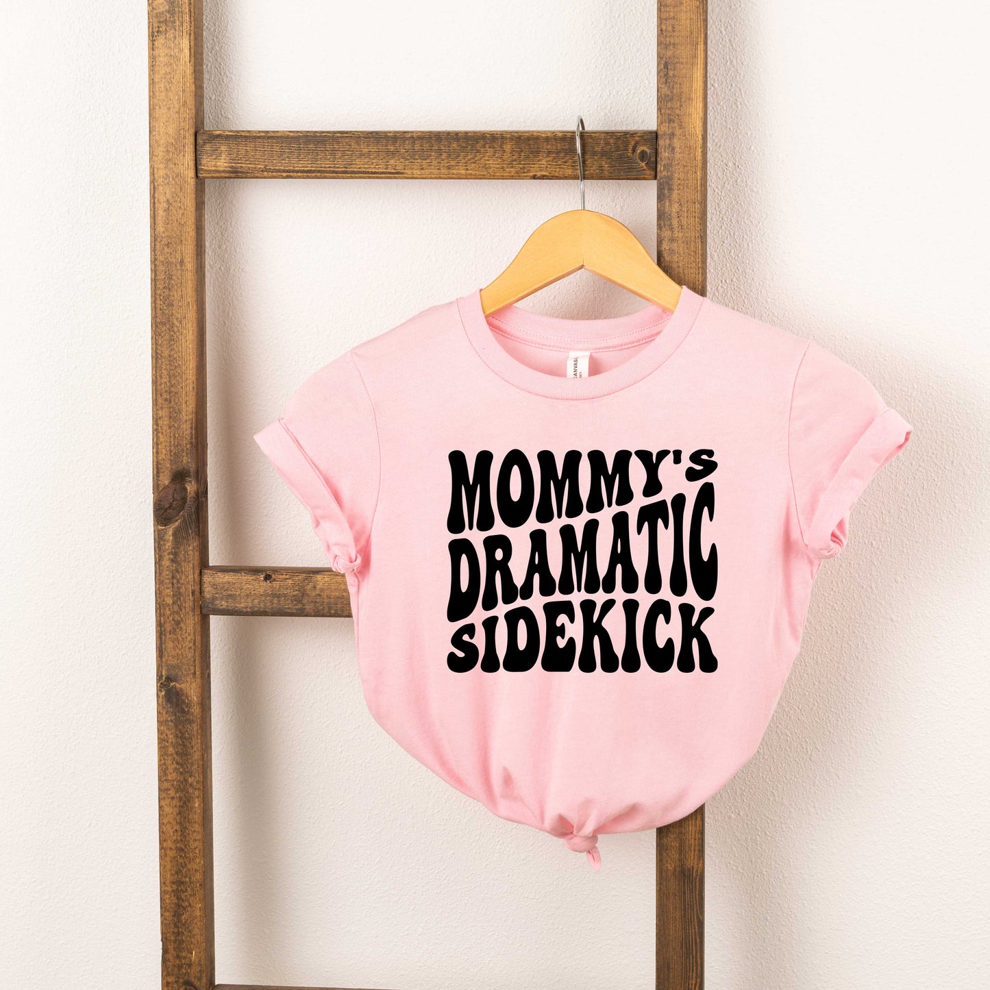 Mommy's Dramatic Sidekick | Toddler Short Sleeve Crew Neck