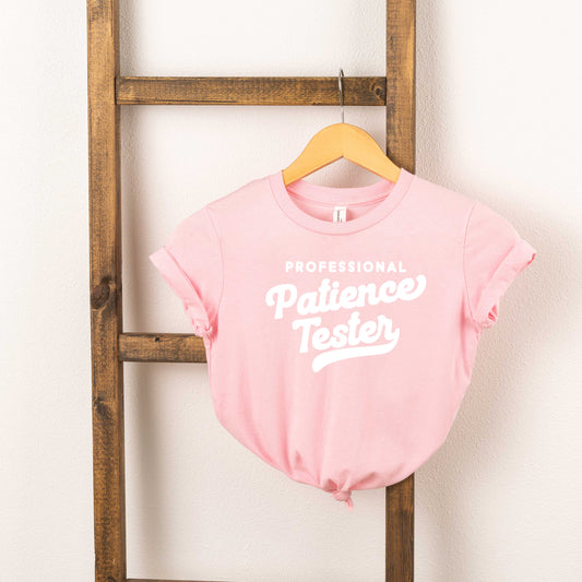 Retro Professional Patience Tester | Toddler Short Sleeve Crew Neck