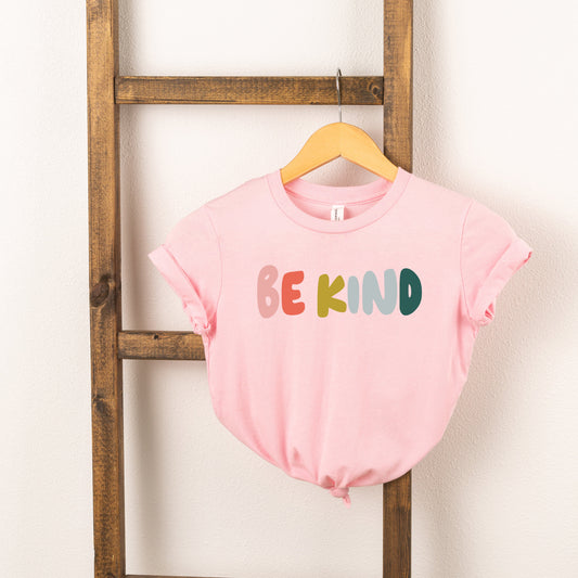 Be Kind Bold Colorful | Toddler Short Sleeve Crew Neck