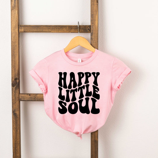 Happy Little Soul Wavy | Toddler Short Sleeve Crew Neck