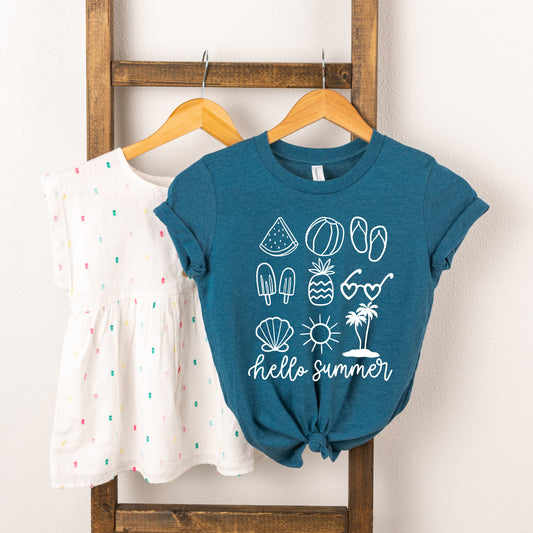 Hello Summer Chart | Toddler Short Sleeve Crew Neck