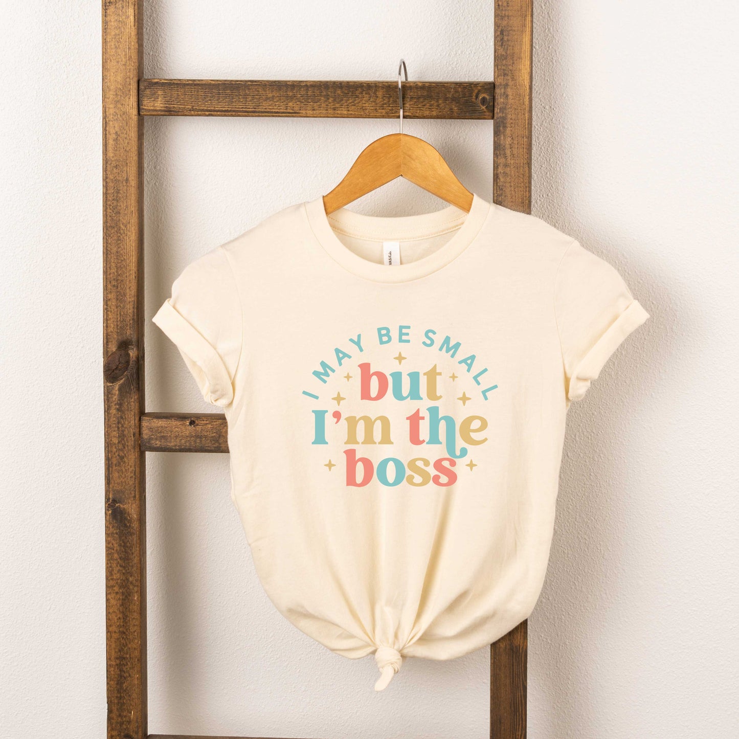 I'm The Boss Colorful | Toddler Short Sleeve Crew Neck