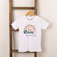 Be Cool Be Kind Rainbow | Toddler Short Sleeve Crew Neck