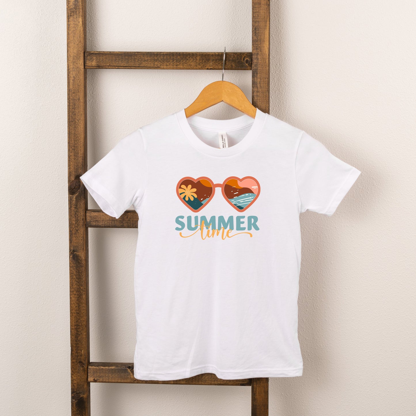 Boho Summer Time Sunglasses | Toddler Short Sleeve Crew Neck