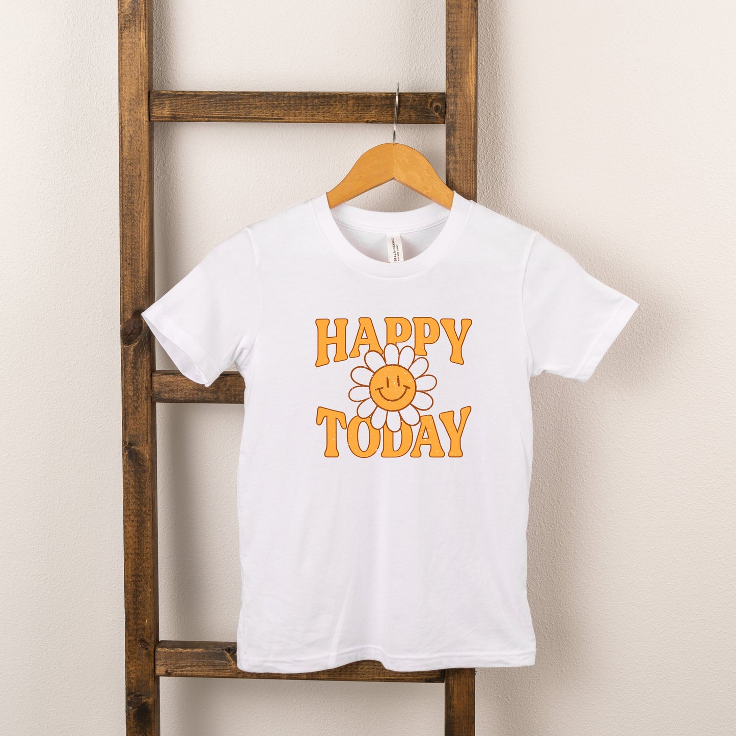 Happy Today Flower | Toddler Short Sleeve Crew Neck