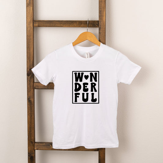 Wonderful Block | Toddler Short Sleeve Crew Neck