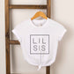 Lil Sis Square | Toddler Short Sleeve Crew Neck