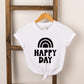 Happy Day Rainbow | Toddler Short Sleeve Crew Neck