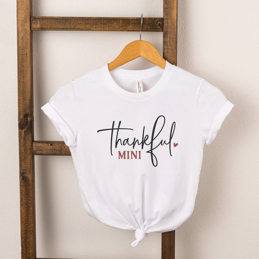 Thankful Mini Heart | Toddler Short Sleeve Crew Neck