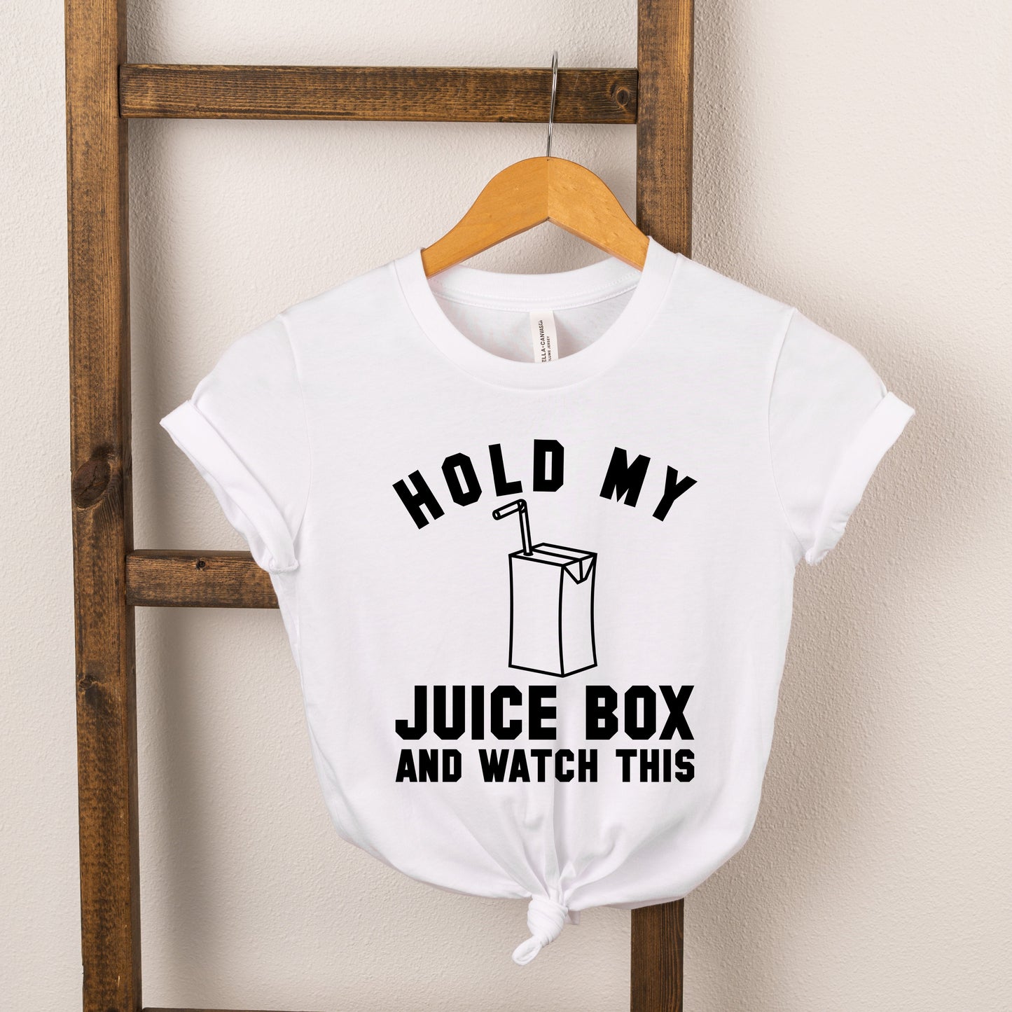 Hold My Juice Box | Toddler Short Sleeve Crew Neck