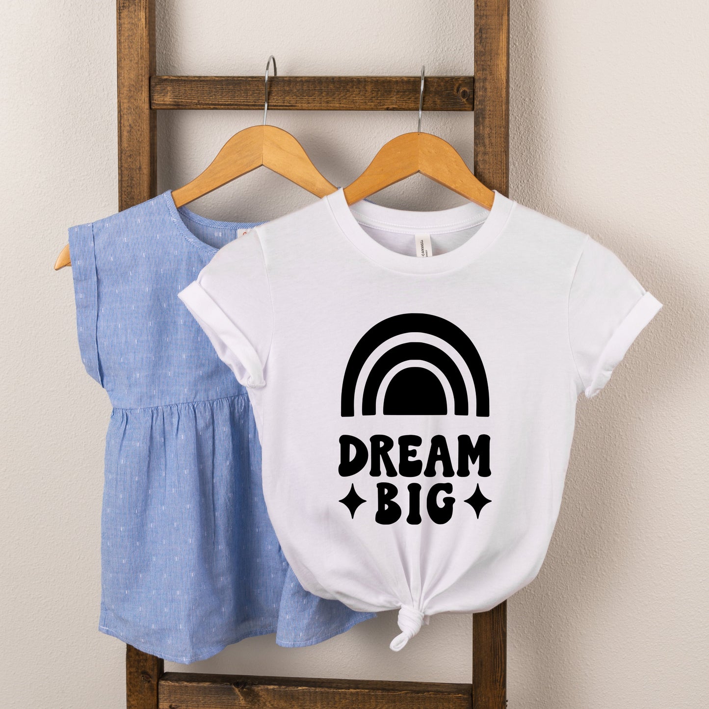 Dream Big Rainbow | Toddler Short Sleeve Crew Neck