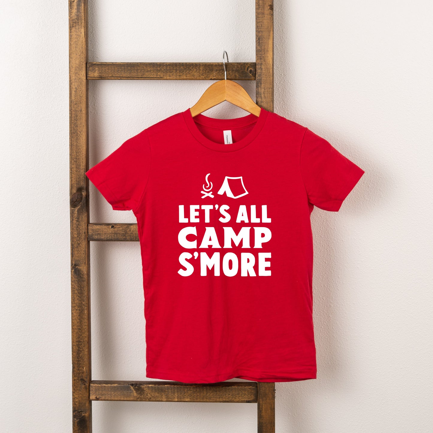 Let's All Camp S'more | Toddler Short Sleeve Crew Neck