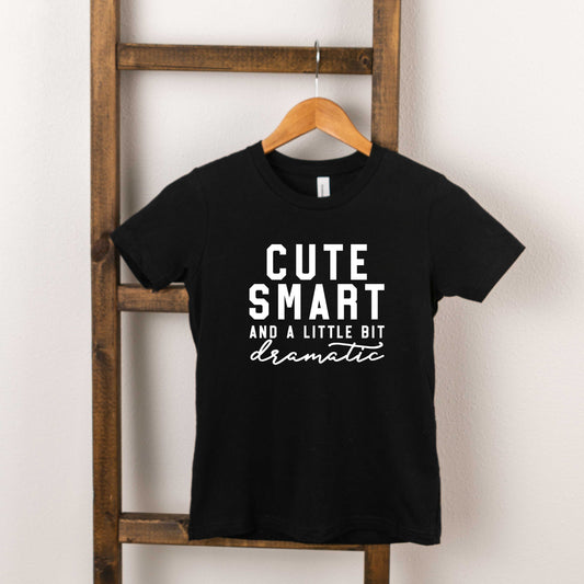 Cute Smart Dramatic | Toddler Short Sleeve Crew Neck