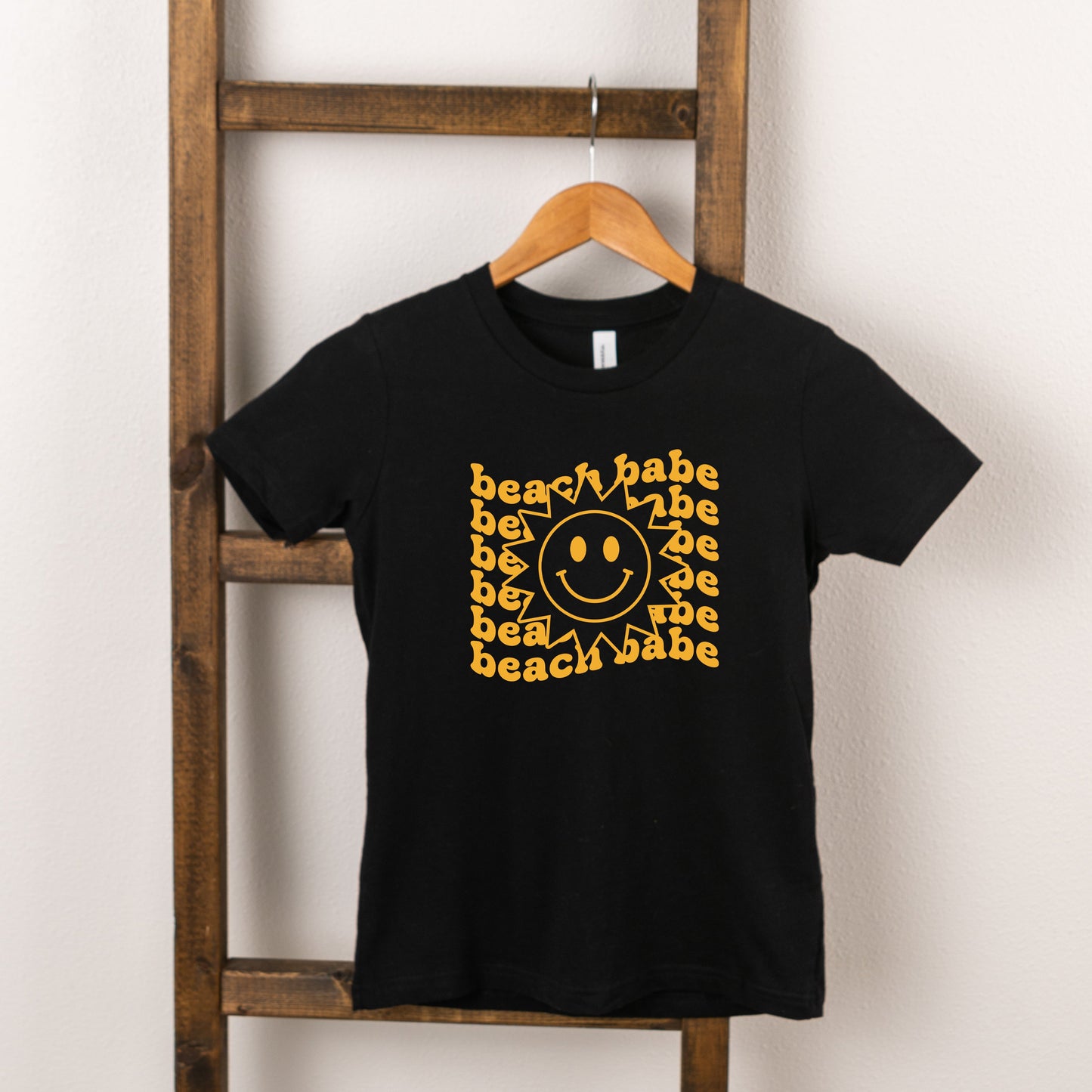 Beach Babe Stacked With Sun | Toddler Short Sleeve Crew Neck