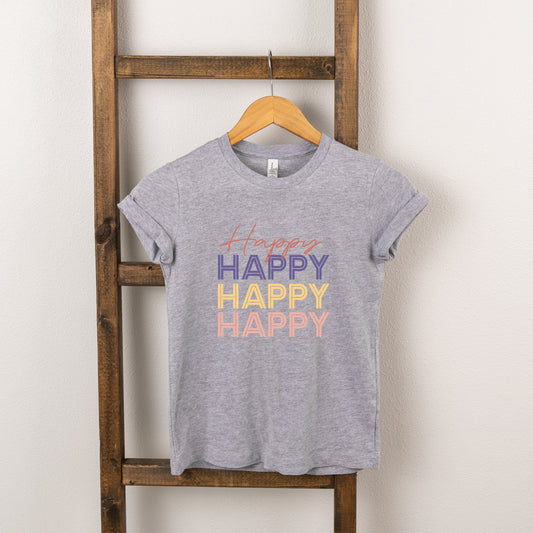 Happy Stacked | Toddler Short Sleeve Crew Neck