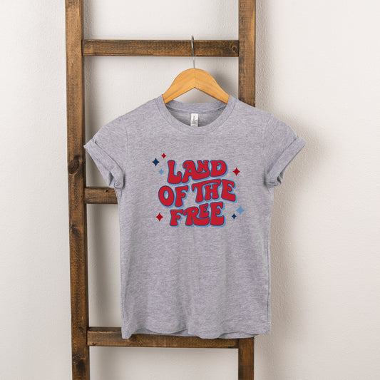 Land Of The Free Retro | Toddler Short Sleeve Crew Neck