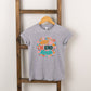 Wake Up Be Kind Repeat Floral | Toddler Short Sleeve Crew Neck