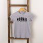 Normal Is Boring | Toddler Short Sleeve Crew Neck