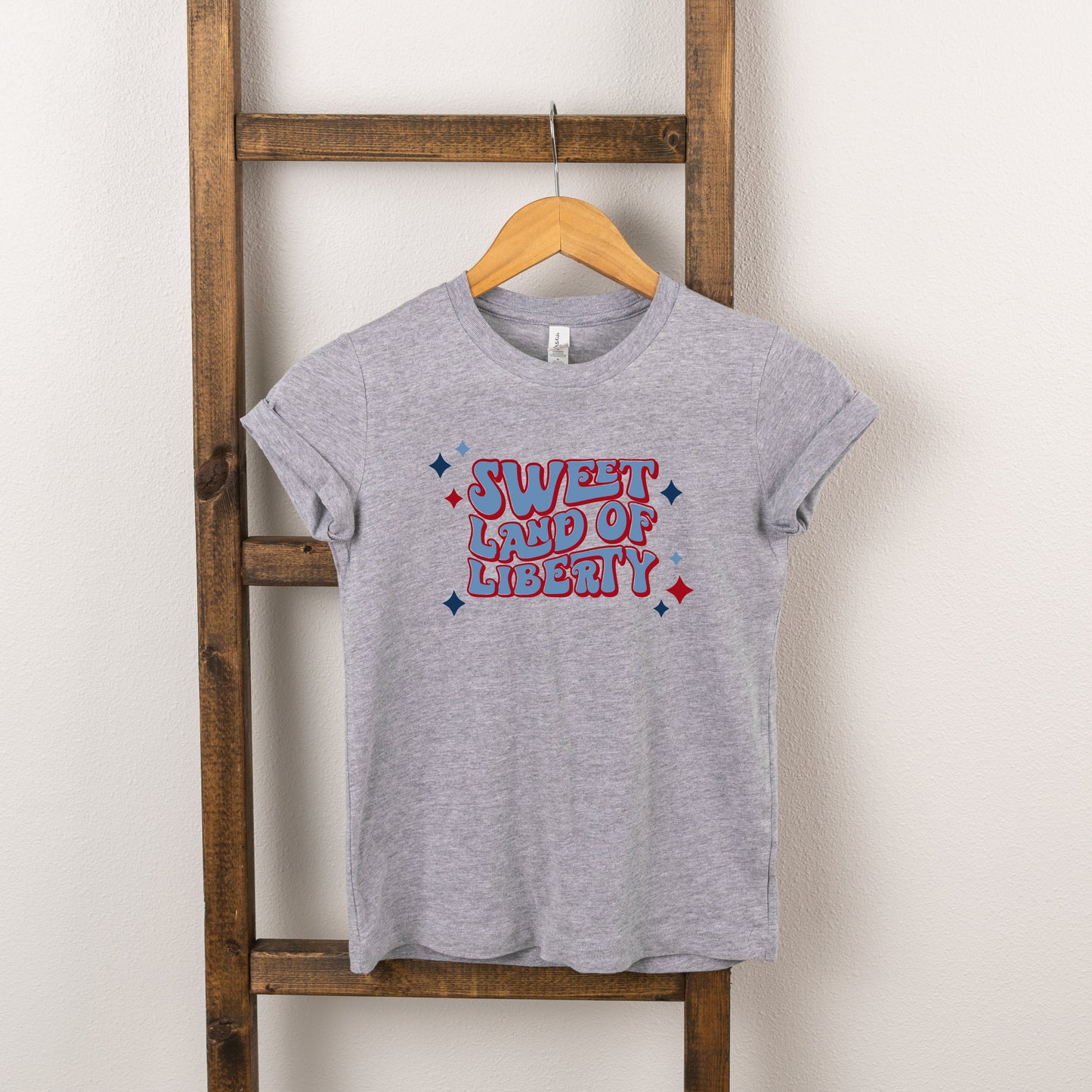 Sweet Land Of Liberty Retro | Youth Short Sleeve Crew Neck