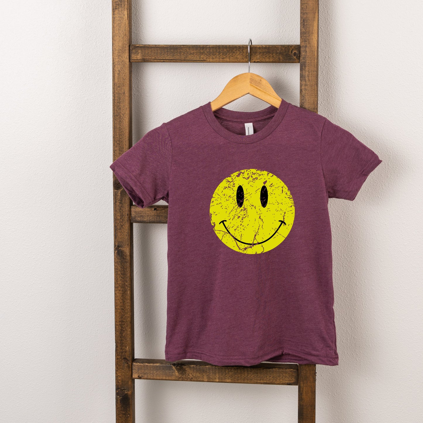 Distressed Smiley Face | Toddler Graphic Short Sleeve Tee