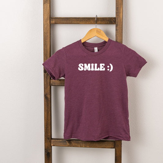 Smile Emoji | Toddler Short Sleeve Crew Neck