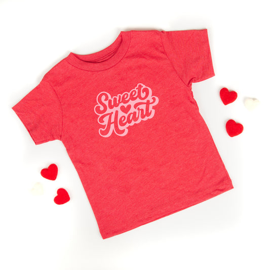 Sweet Heart With Heart | Toddler Short Sleeve Crew Neck