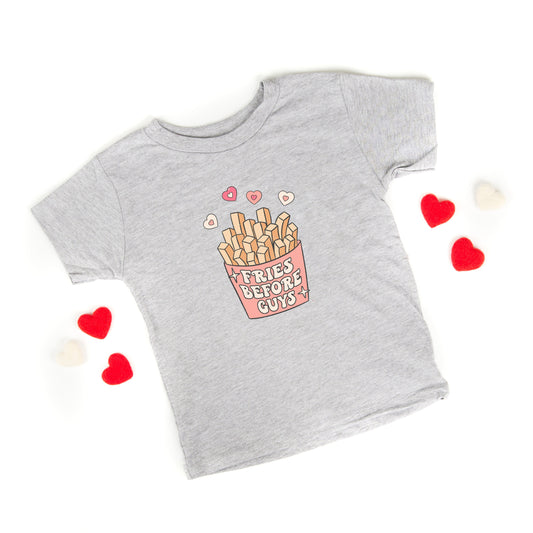 Fries Before Guys | Toddler Short Sleeve Crew Neck