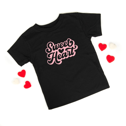 Sweet Heart With Heart | Toddler Short Sleeve Crew Neck