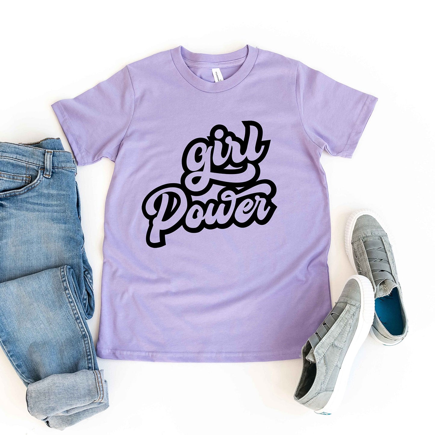 Retro Girl Power | Youth Short Sleeve Crew Neck