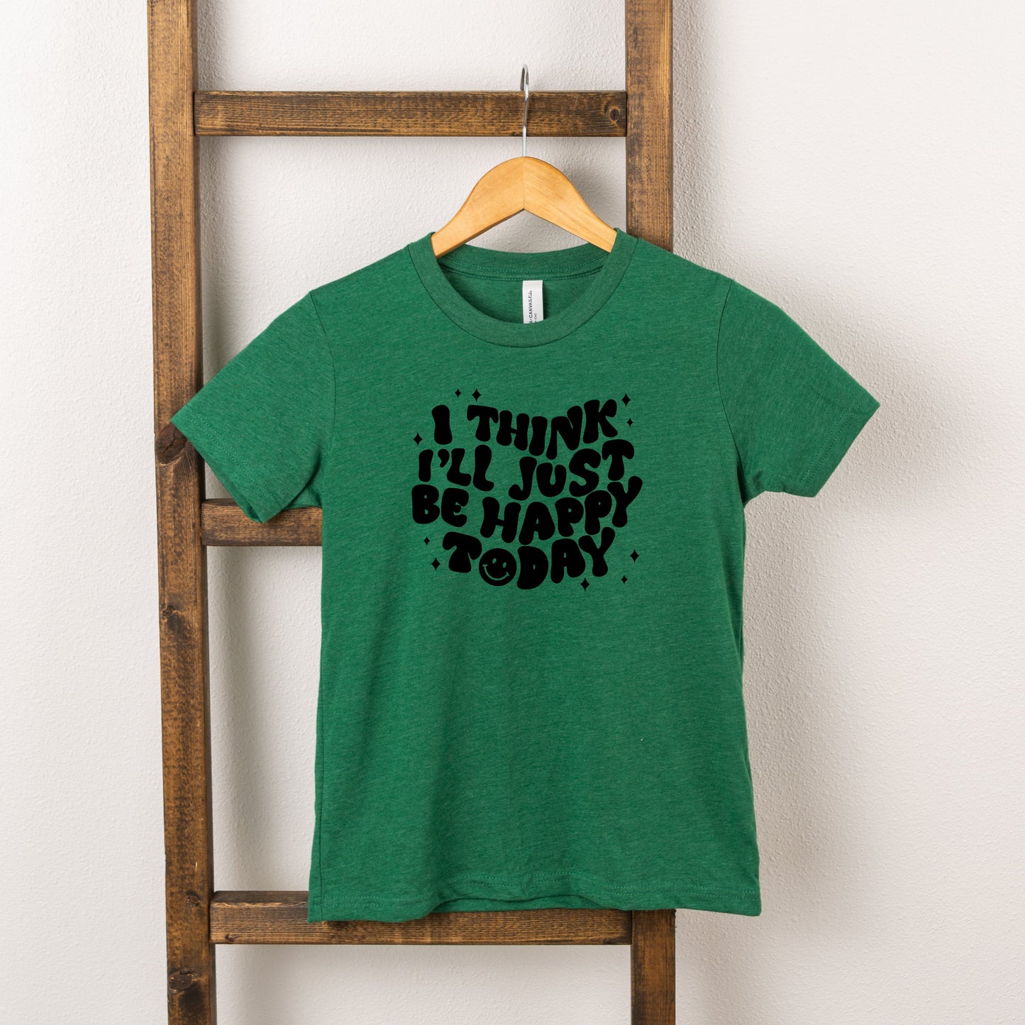 I'll Just Be Happy Today | Youth Short Sleeve Crew Neck