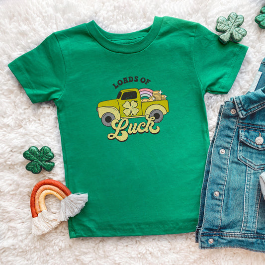 Loads Of Luck Retro Truck | Youth Short Sleeve Crew Neck