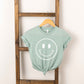 Smiley Face Outline | Youth Short Sleeve Crew Neck