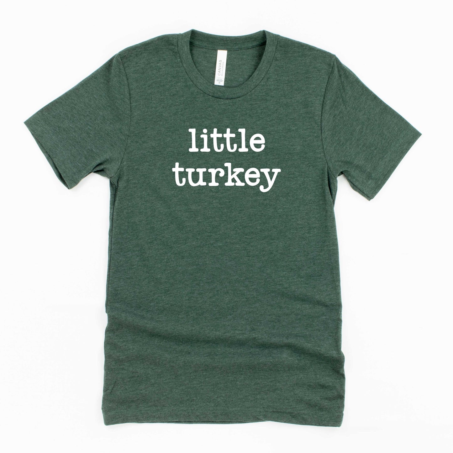 Little Turkey Typewriter | Youth Short Sleeve Crew Neck