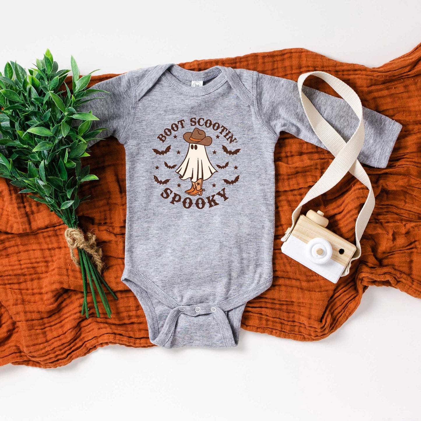 Boot Scootin' Spooky | Baby Graphic Long Sleeve Onesie