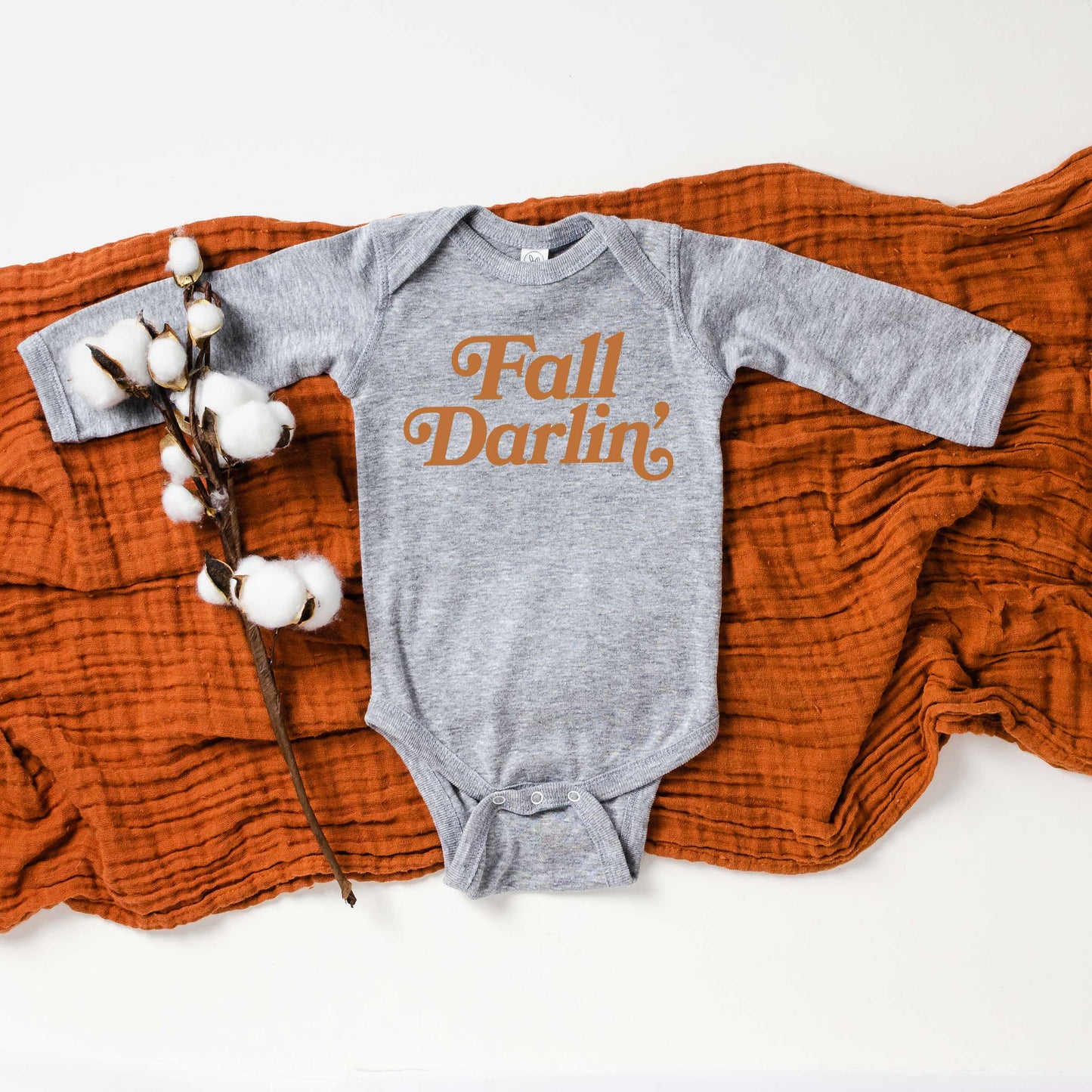 Fall Darlin' | Baby Graphic Long Sleeve Onesie