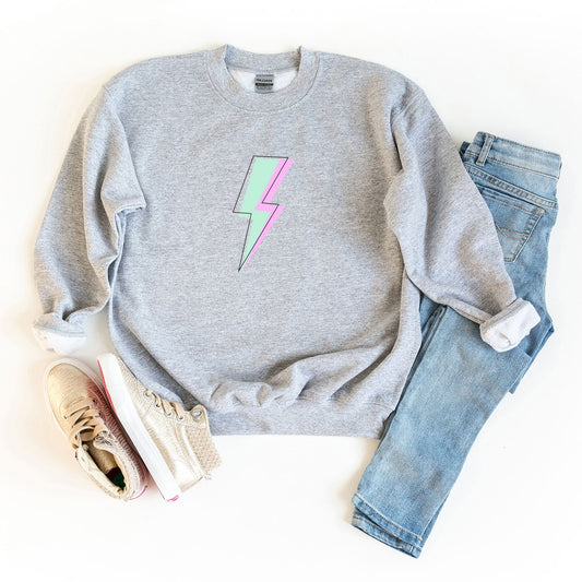 Layered Lightning Bolt | Youth Sweatshirt