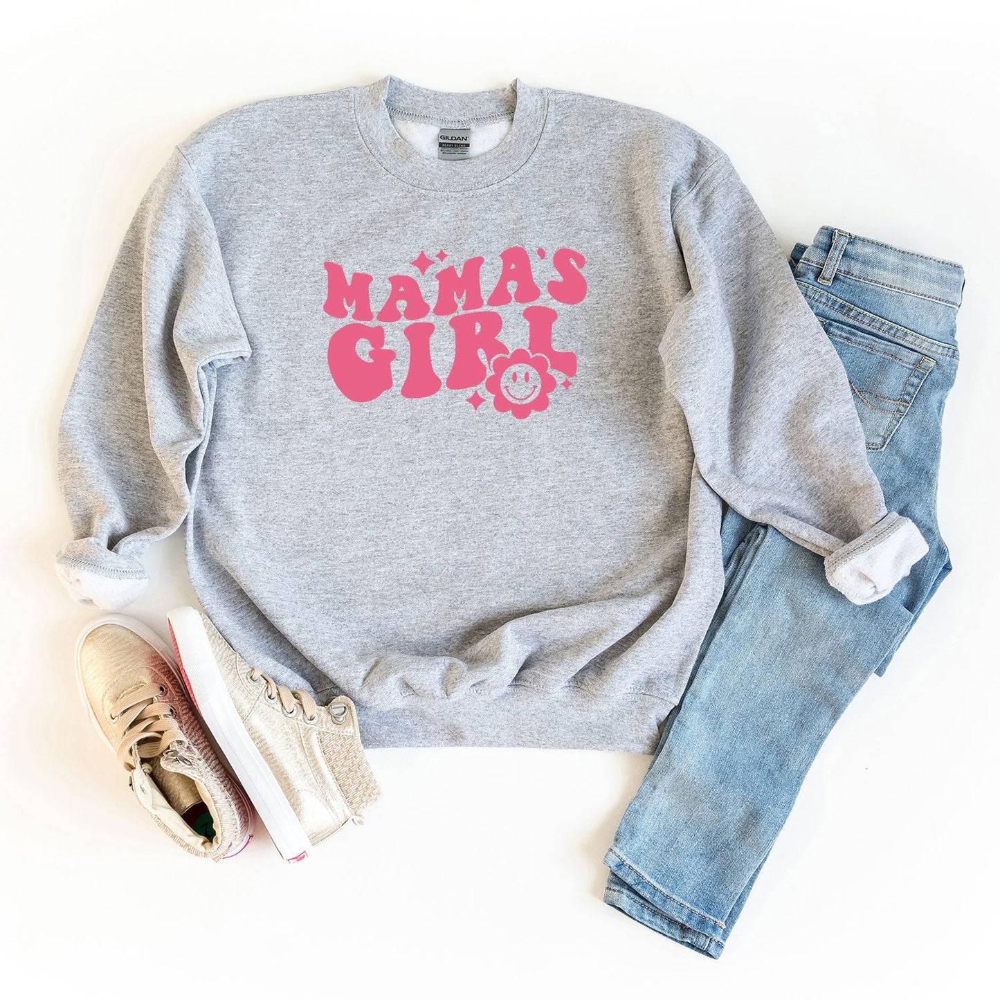 Mama's Girl Flower | Youth Sweatshirt
