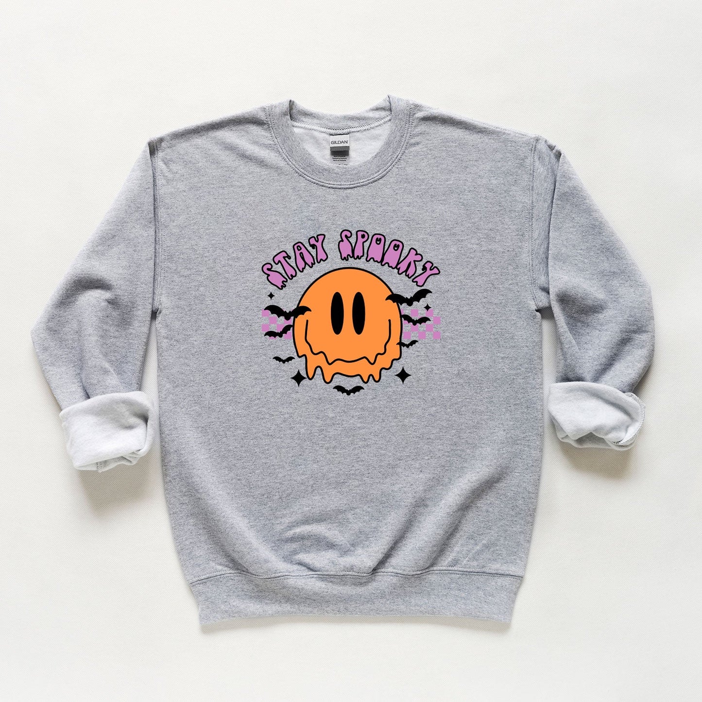Stay Spooky Smiley Bats | Youth Graphic Sweatshirt