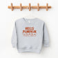 Hello Pumpkin Distressed | Toddler Graphic Sweatshirt