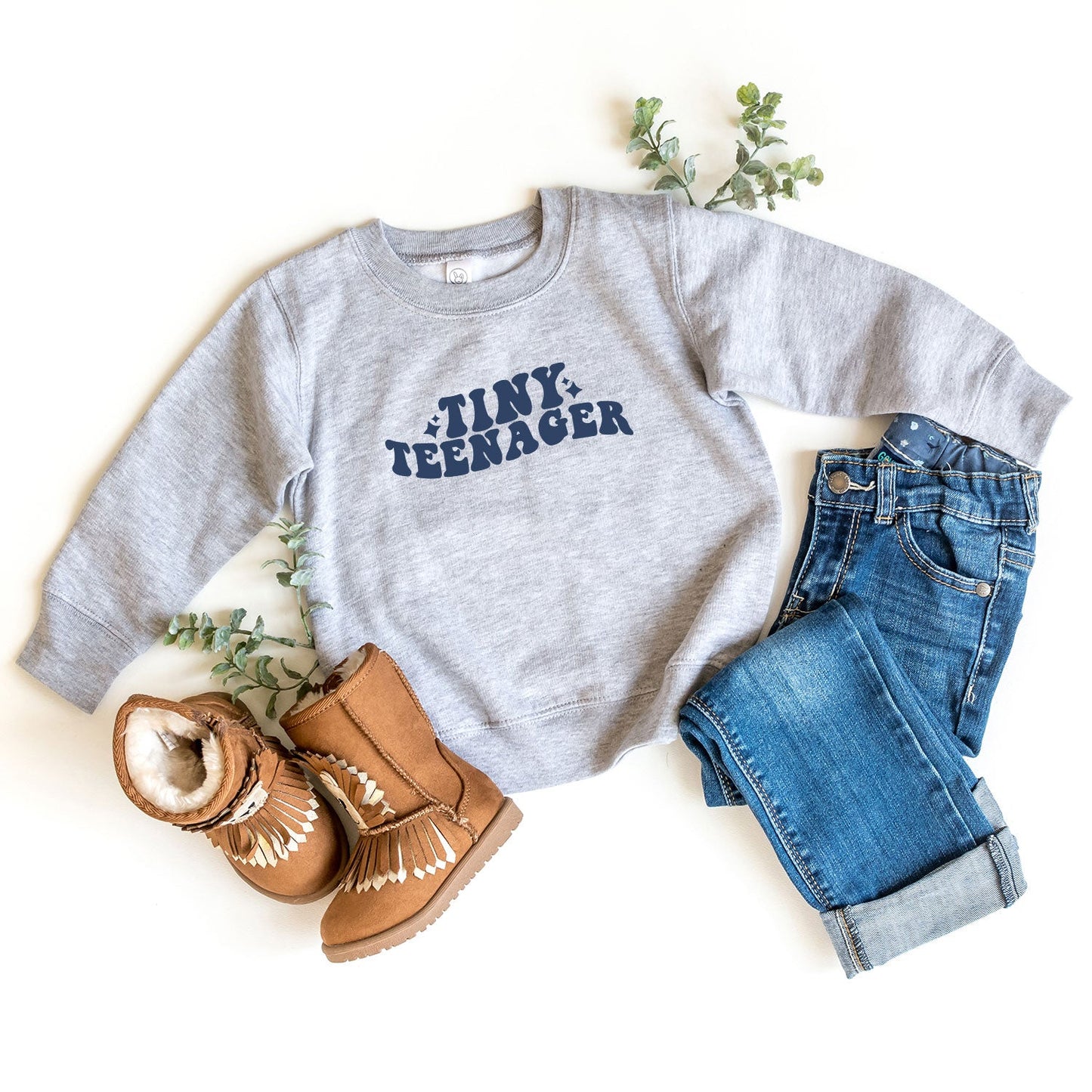 Tiny Teenager Wavy | Toddler Sweatshirt