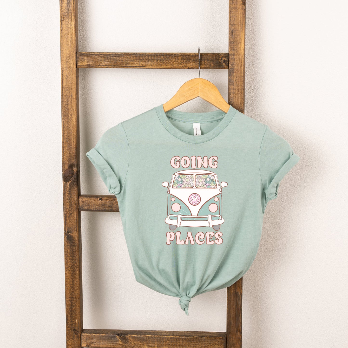 Going Places Van Colorful | Youth Short Sleeve Crew Neck