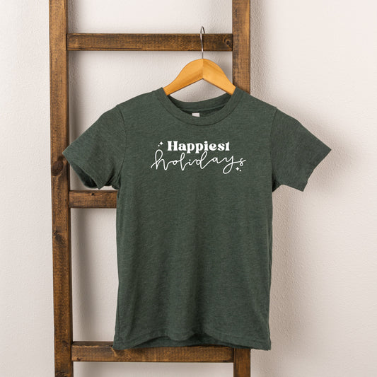 Happiest Holidays | Toddler Short Sleeve Crew Neck