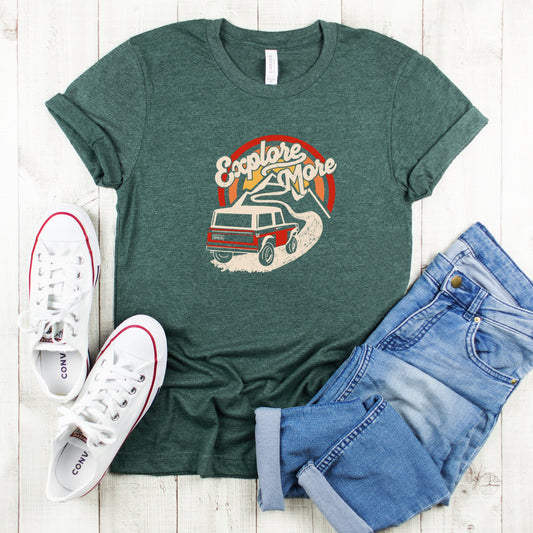 Explore More Bronco | Youth Short Sleeve Crew Neck