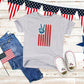 Flag Peace Sign | Youth Short Sleeve Crew Neck