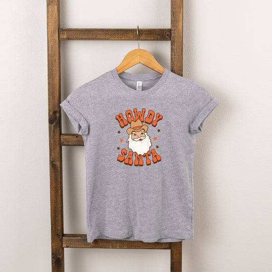 Retro Howdy Santa | Toddler Short Sleeve Crew Neck