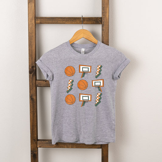 Basketball Collage | Toddler Short Sleeve Crew Neck