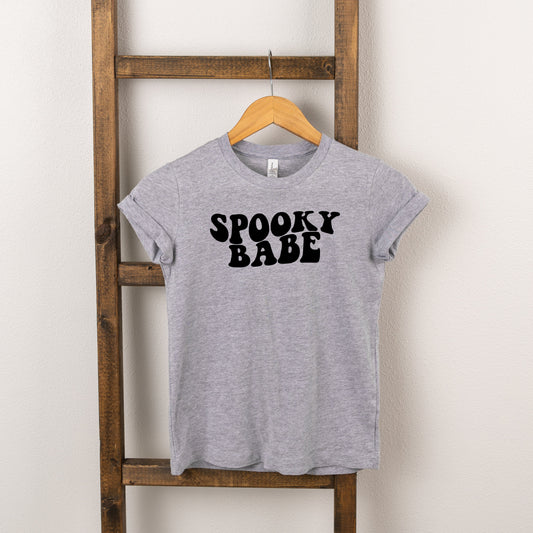 Spooky Babe Wavy | Toddler Short Sleeve Crew Neck